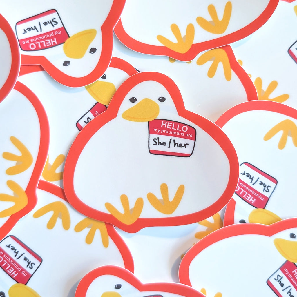 Pronoun Stickers image 1