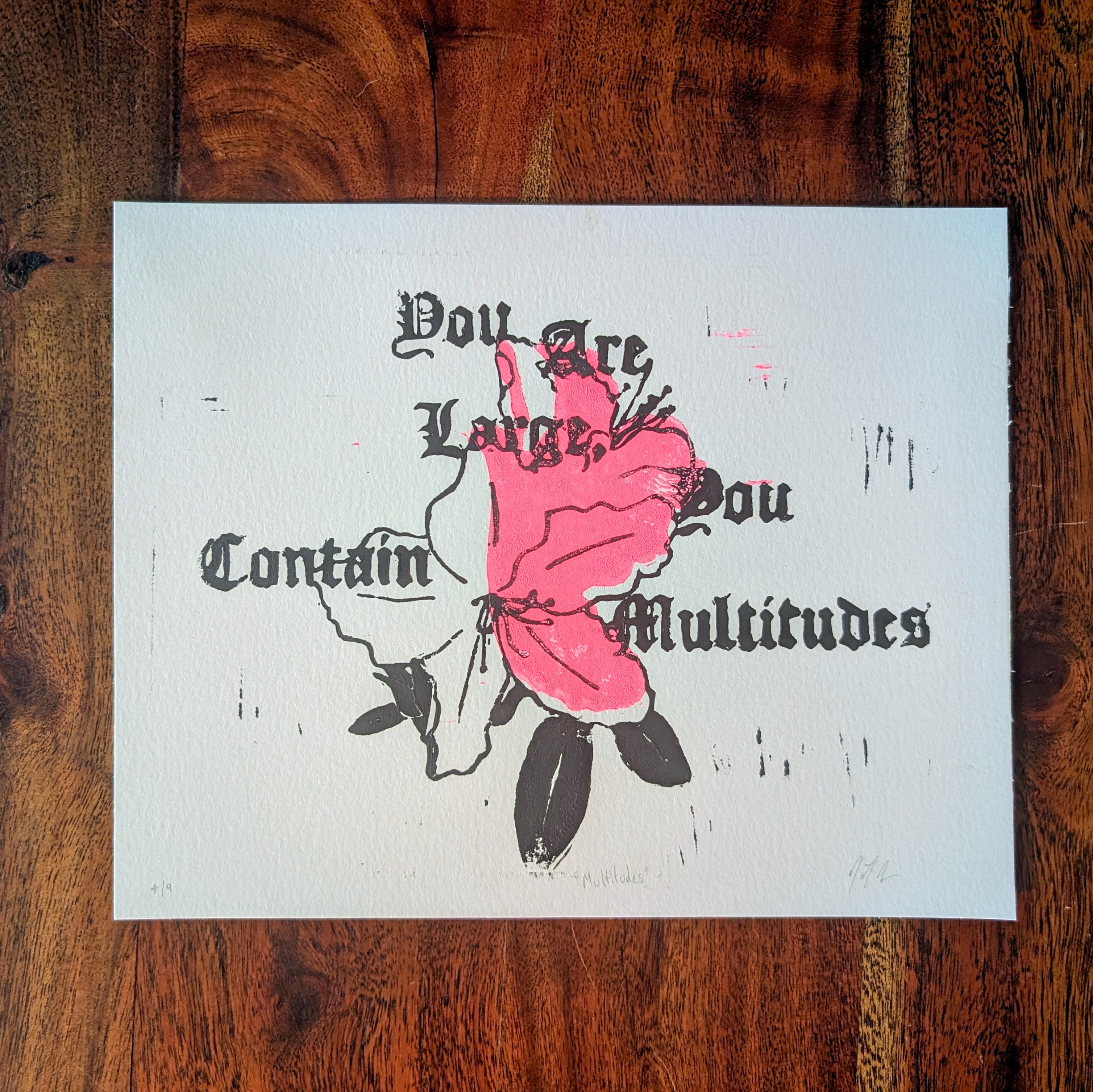 Multitudes Queer Block Print image 1