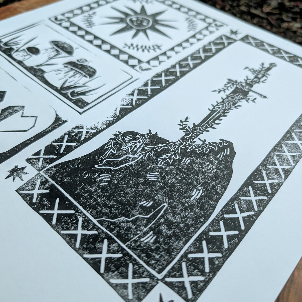 Custom Tiled Block Print image 1