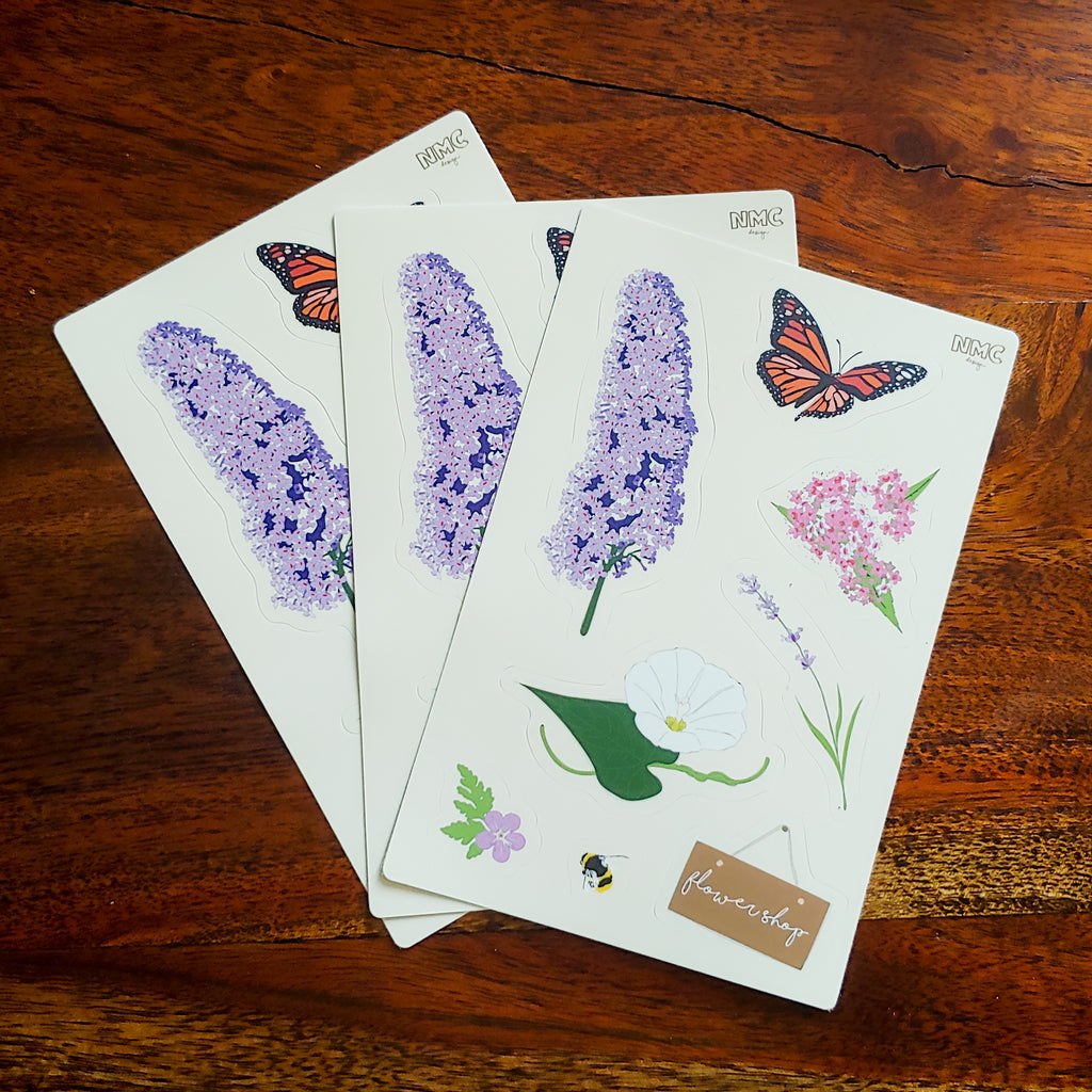 Backyard Flower Shop Sticker Sheet image 2