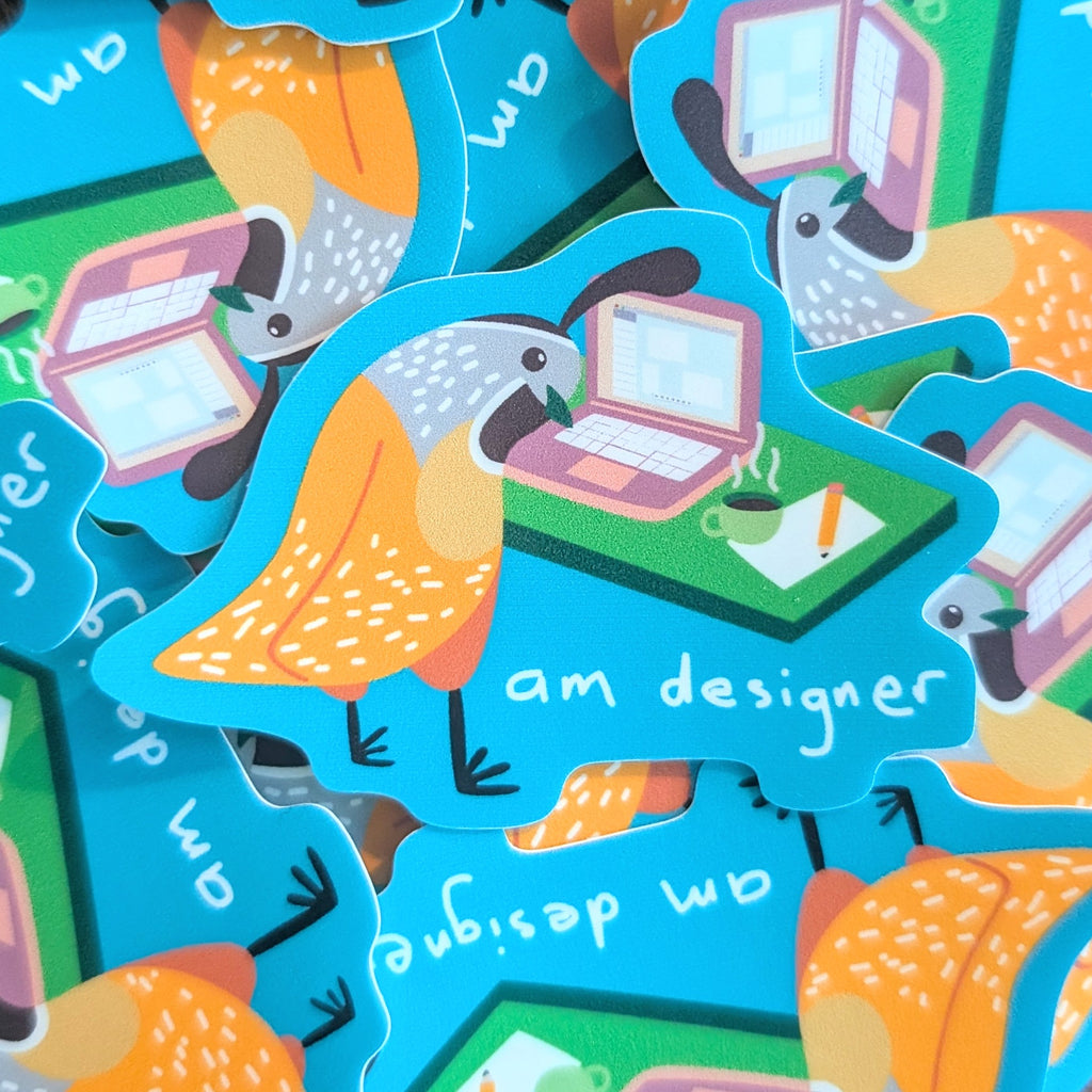 Am Designer Sticker image 1