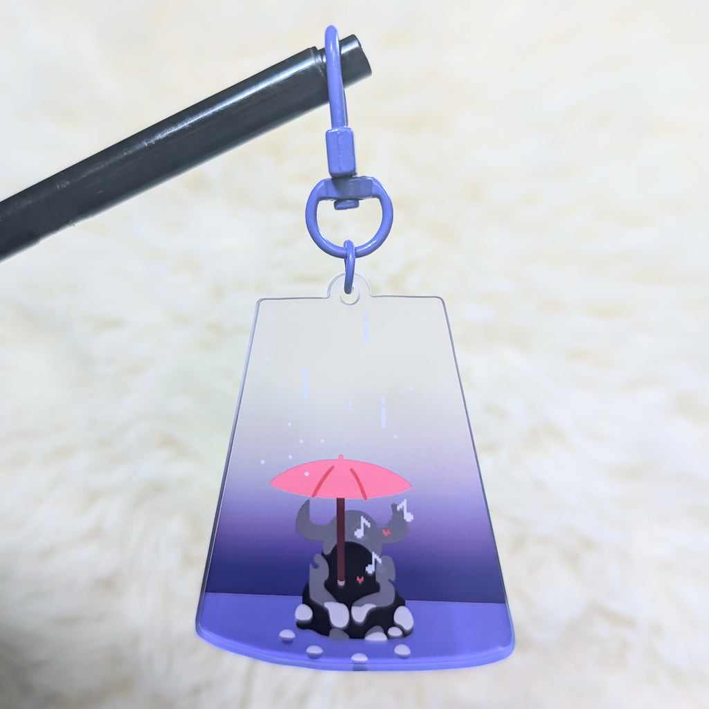 Music Box Frosted Matte Acrylic Keychain