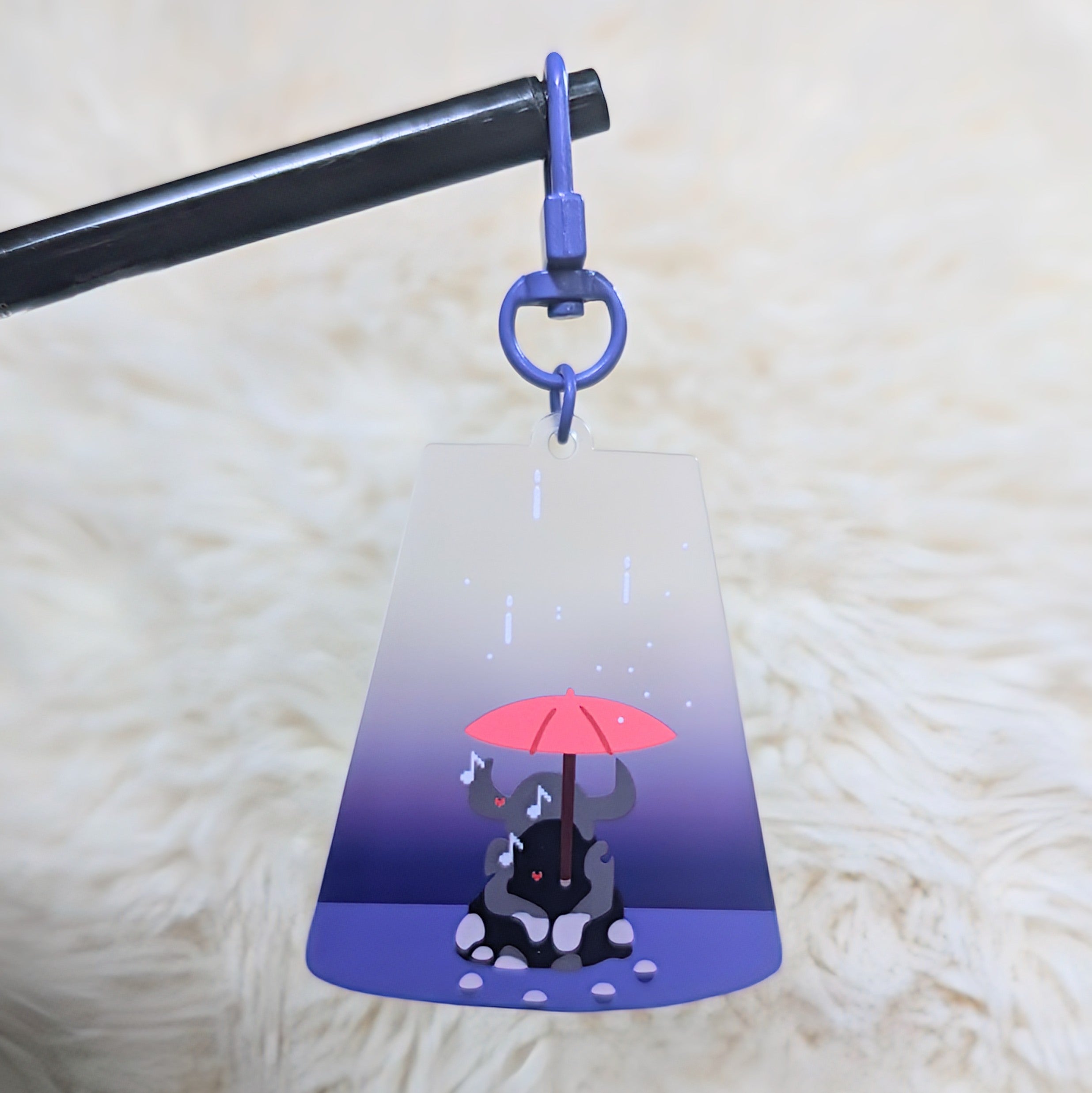 Music Box Frosted Matte Acrylic Keychain