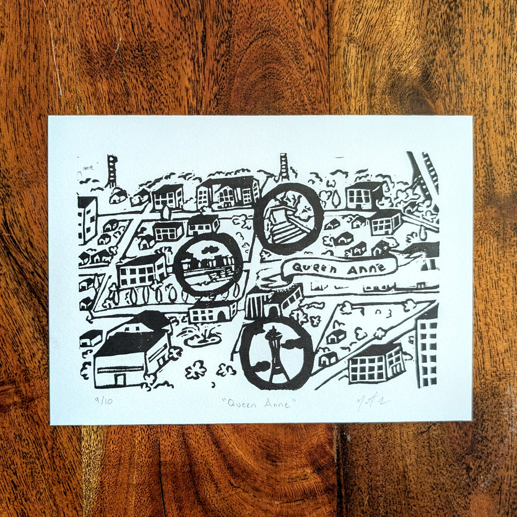 Seattle Neighborhood Block Prints
