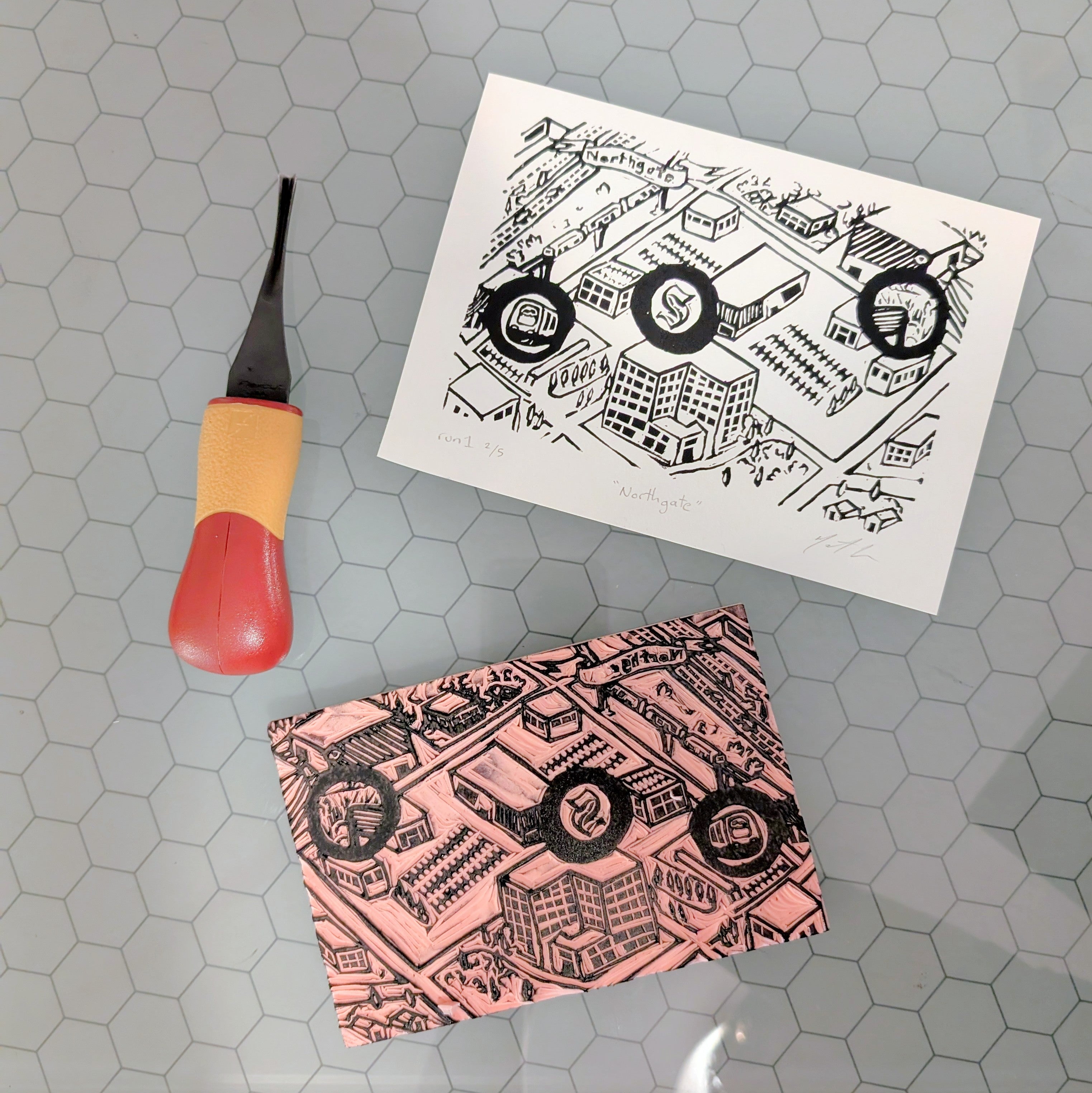 Seattle Neighborhood Block Prints