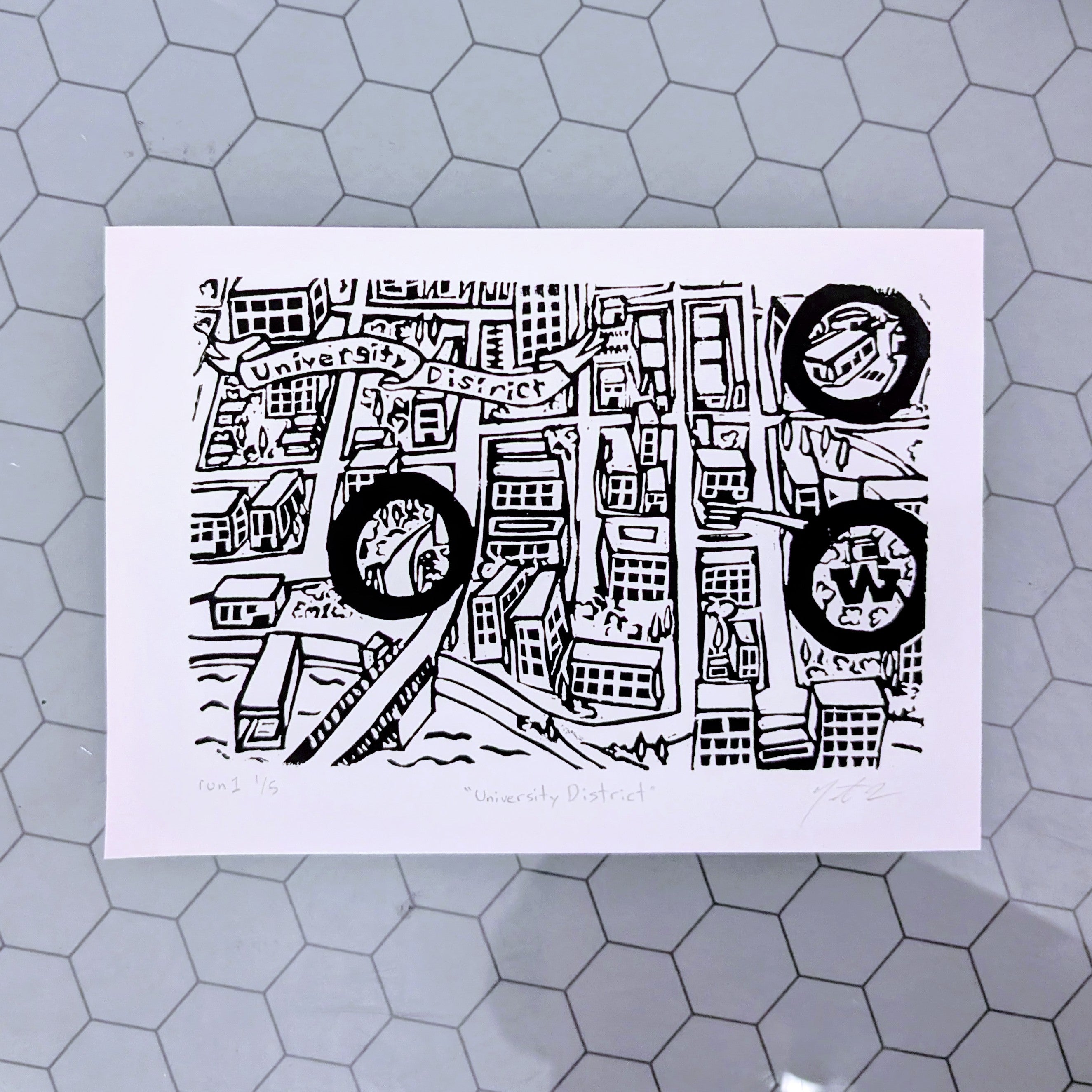 Seattle Neighborhood Block Prints