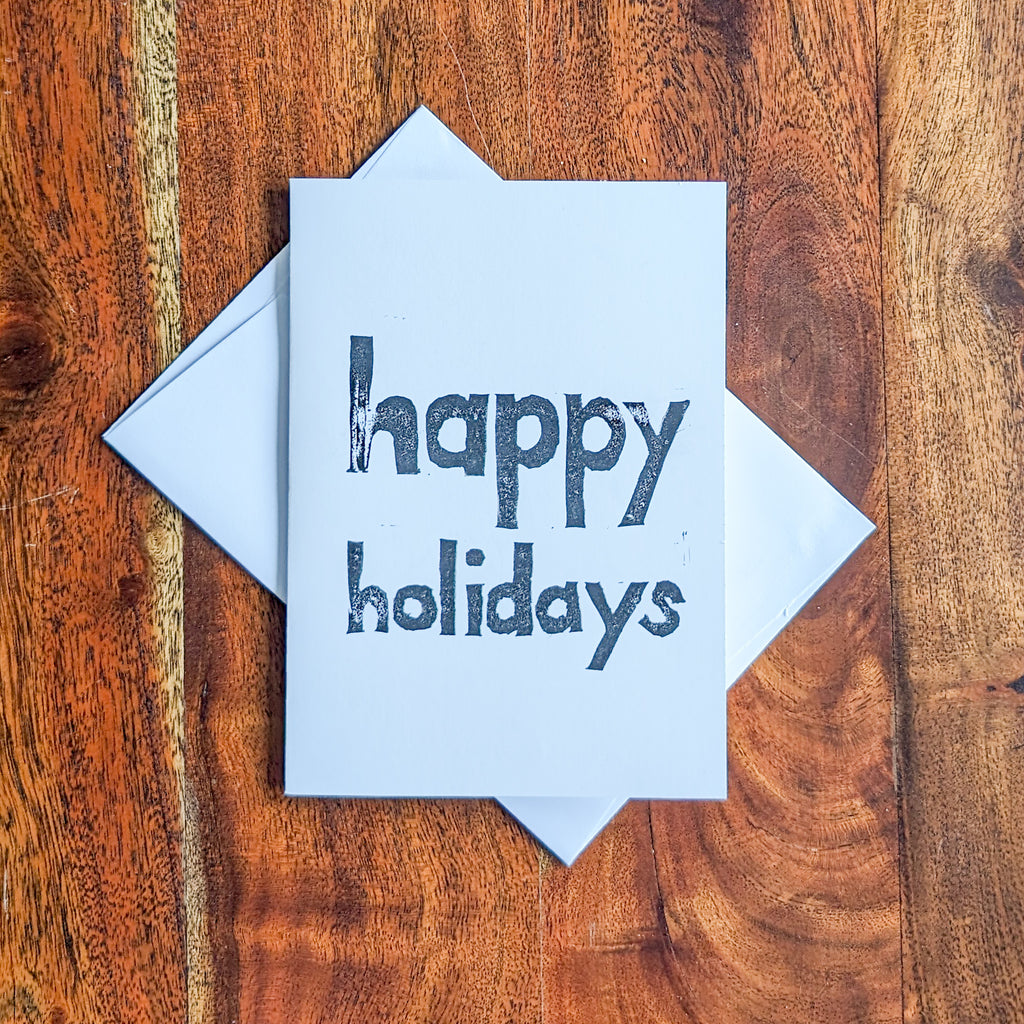 Happy Holidays Stupid - Rude Christmas Card