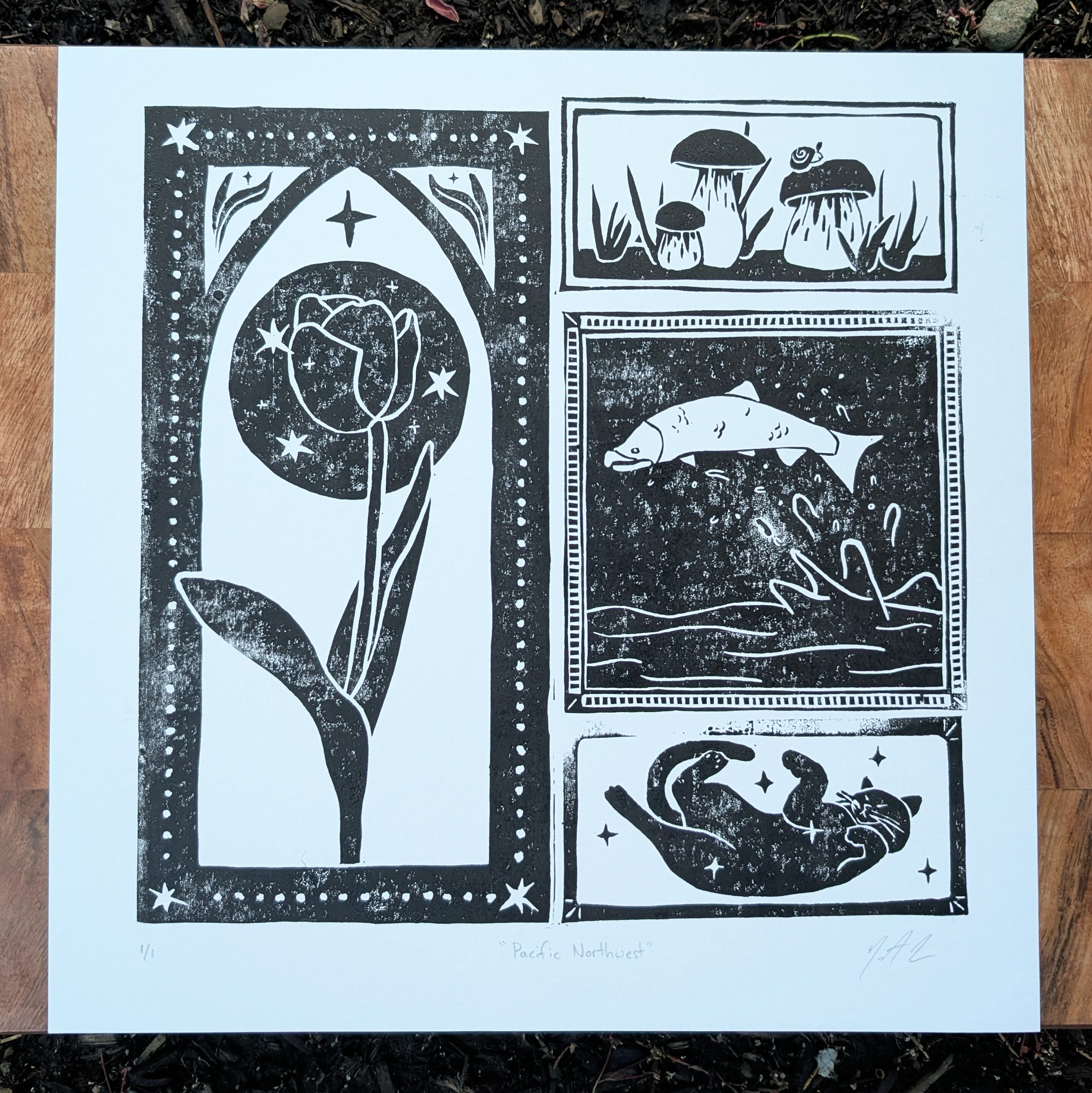 Custom Tiled Block Print image 3