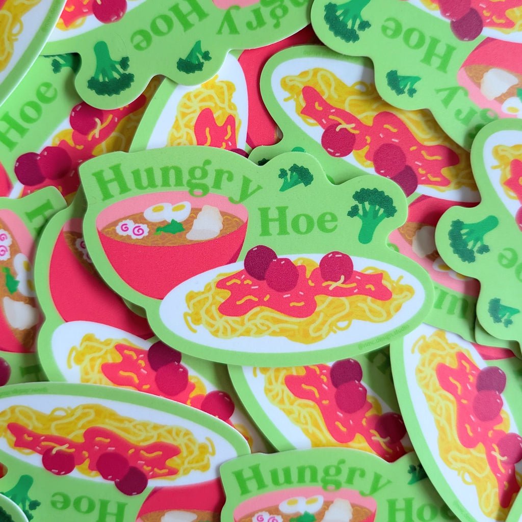 Hungry Hoes - Vinyl Food Sticker image 1
