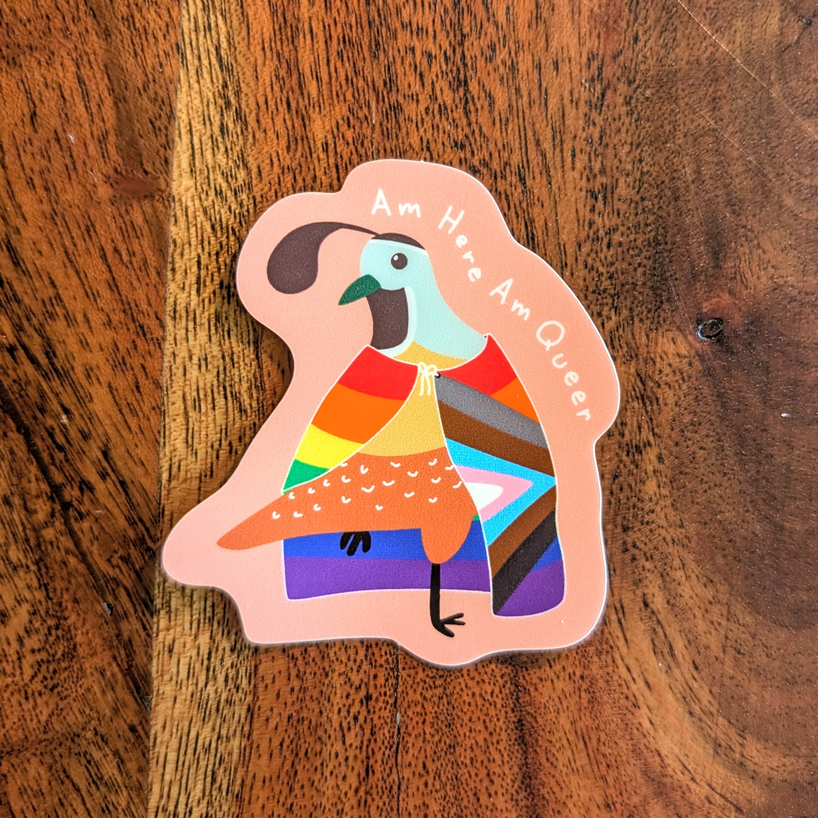 Am Queer Vinyl Matte Sticker image 1