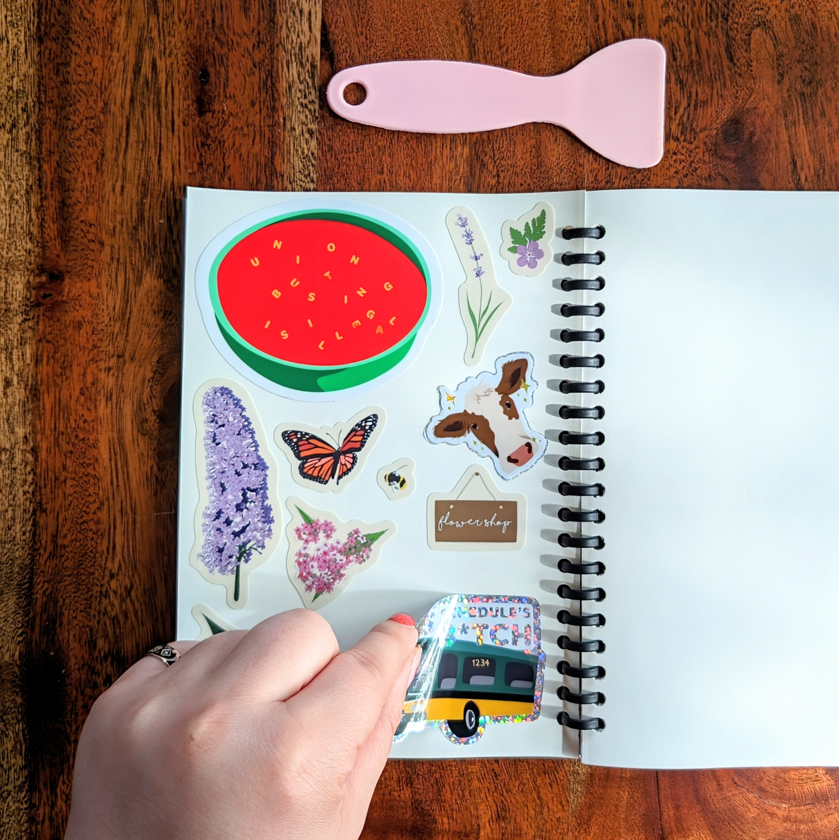 Composition Sticker Book - Reusable Sticker Storage image 1