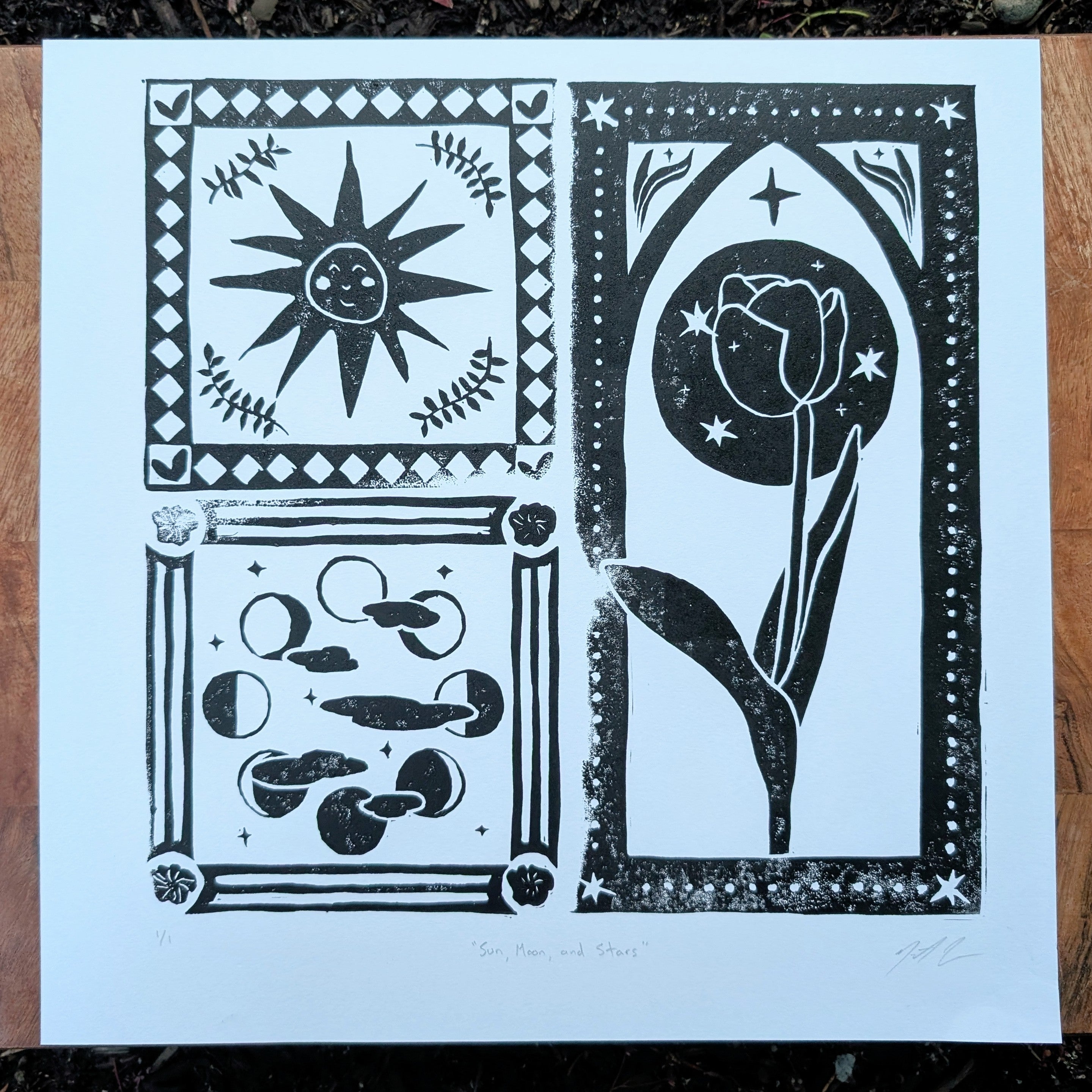 Custom Tiled Block Print image 4